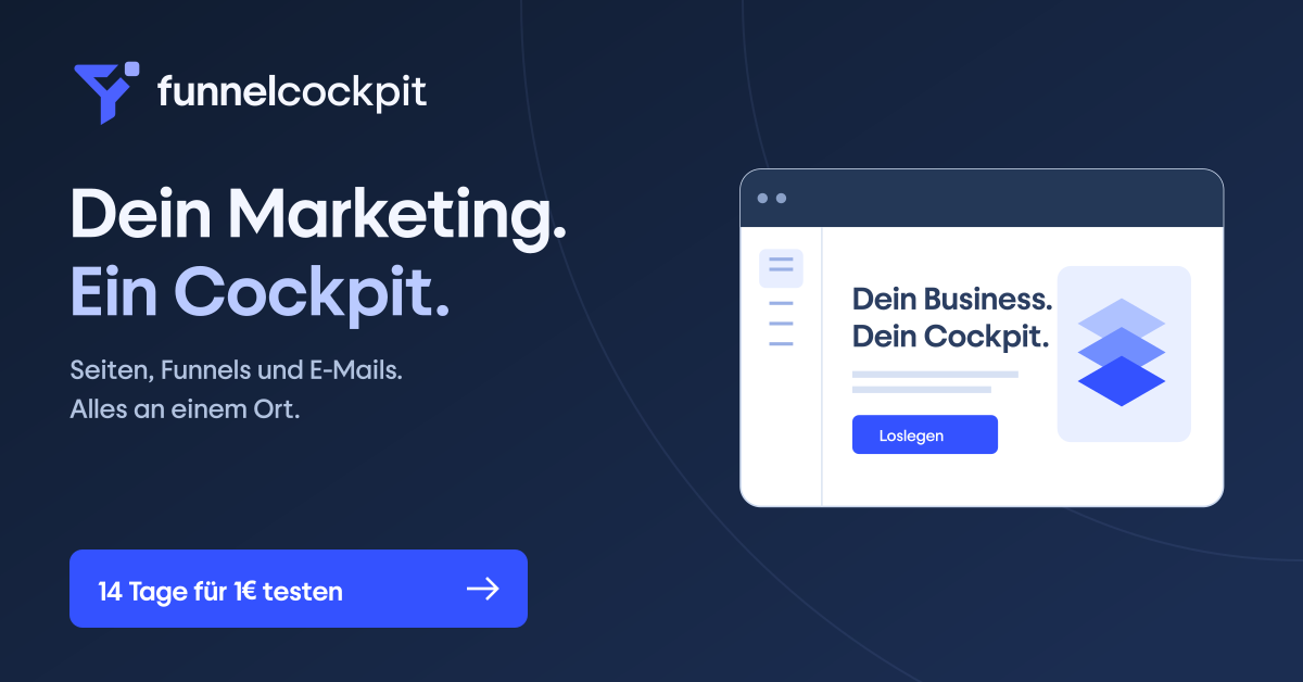 Promotional banner: Your marketing. One cockpit.